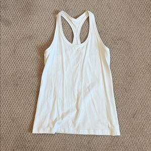 Lululemon Athletic Y-Back Performance Tank Top in White